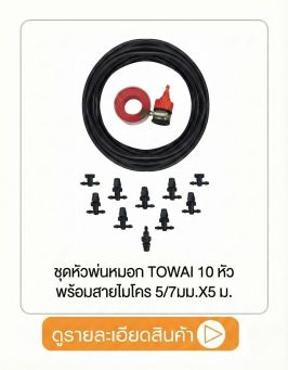 ชุดหัวพ่นหมอก TOWAI 10 หัว